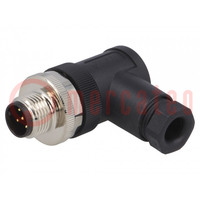 Plug; M12; PIN: 5; male; A code-DeviceNet / CANopen; for cable