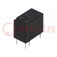 Relay: electromagnetic; SPDT; Ucoil: 5VDC; 2A; 0.5A/125VAC; PCB