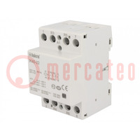 Contactor: 4-pole installation; 40A; 230VAC,220VDC