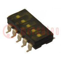 Switch: DIP-SWITCH; Poles number: 5; ON-OFF; 0.025A/24VDC; Pos: 2