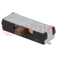 Switch: slide; Pos: 3; SPDT; 0.4A/28VAC; ON-OFF-ON; -25÷85°C; SS3