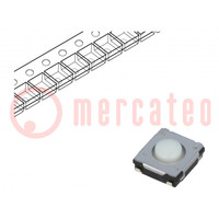 Microswitch TACT; SPST; Pos: 2; 0.02A/15VDC; SMT; none; 1.3N; 2.5mm