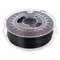 Filament: PET-G; Ø: 1,75mm; donkergrijs; 220÷250°C; 1kg