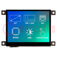 Wyświetlacz: TFT; 3,5"; 320x240; Podśw: LED; Wym: 77,7x64,7x8,4mm