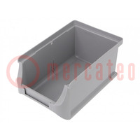 Container: cuvette; plastic; grey; 102x160x75mm; ProfiPlus Box 2