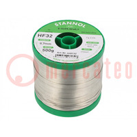 Soldering wire; Sn99,3Cu0,7; 0.7mm; 0.5kg; lead free; reel; 227°C