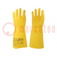 Electrically insulated gloves; Size: 9; 5kV