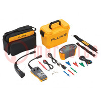Meter: test adapter kit; 0÷40°C; 110x45x220mm; yellow-black; 10A