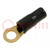 Terminal: ring; M6; 10mm2; gold-plated; insulated; black