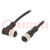 Kabel: für Sensoren/Automaten; PIN: 8; M12-M12; 1m; Stecker; 30V; 2A