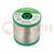 Soldering wire; Sn99,3Cu0,7; 0.7mm; 0.5kg; lead free; reel; 227°C