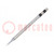 Tip; conical; 0.4mm; for soldering station; XY-LF1660ESD