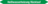 Mini-Rohrmarkierer - Heißwasserheizung Rücklauf, Grün, 1.2 x 15 cm, Seton