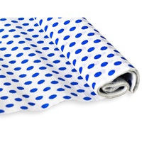 Krepp-papír Jolly 50x200 cm 28g/m2 fehér kék pöttyökkel