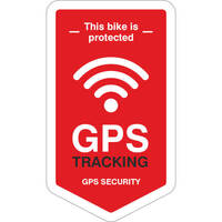 SafetyMarking BIKE GPS Tracking, Weich-PVC-Folie, selbstklebend, 3 Stück, Größe