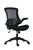 Marlos Mesh Back Office Black Chair With Folding Arms