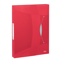 Rexel Choices Box File PP A4 Trans Red