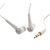 In-Ear Stereo Kopfhörer - 3,5mm Klinke - ohne Mikrofon+Rufannahme - Kabellänge: 1,2 m - Weiß/ Silber