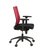 Bürostuhl / Chefsessel PORTO BASE Sitz Stoff/Rücken Netz schwarz/rot hjh OFFICE
