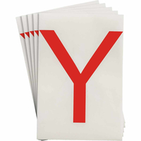 Brady TS-152.40-514-Y-RD-20 self-adhesive symbol 20 pc(s) Red Letter