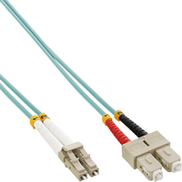 InLine Fiber Optical Duplex Cable LC/SC 50/125µm OM3 25m