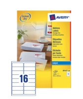 Avery J8162-100 adreslabels Wit Zelfklevend label