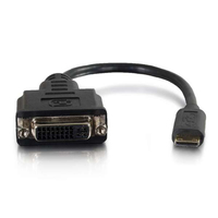 C2G 80505 video kabel adapter 0,2 m Mini-HDMI DVI-D Zwart