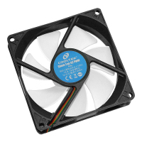 Cooltek Silent Fan 92 PWM Számítógép tok Ventilátor 9,2 cm Fekete, Fehér