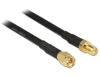 DeLOCK 88930 cable coaxial CFD200 0,9 m SMA Negro