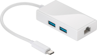Goobay USB-C Multiport Adapter USB 3.2 Gen 1 (3.1 Gen 1) Micro-B Weiß