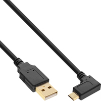 InLine 31705T USB-kabel 0,5 m USB 2.0 USB A Micro-USB B Zwart