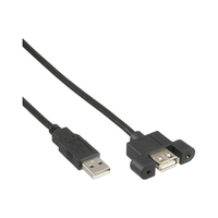 InLine 33440E USB-kabel 0,6 m Zwart