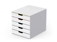 Durable VARICOLOR Mix 5 Boîte à archives Plastique Multicolore, Blanc