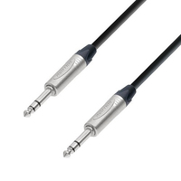 adam hall BVV 0150 audio kabel 1,5 m 6.35mm TRS Zwart