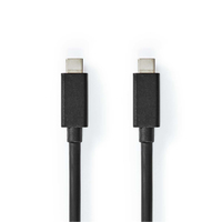 Nedis CCGL64020BK20 câble USB 2 m USB 3.2 Gen 2x2 USB C Noir