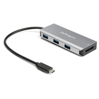 StarTech.com Hub USB-C à 3 Ports avec Lecteur de Carte SD - 3 x USB-A & 1 x Slot SD - Mini Hub USB 3.2 Gen 2 (10Gbps) Type C pour PC Portable - Alimenté par Bus - Compatible ave...
