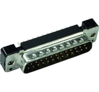 Harting 09 66 321 7701 kabel-connector D-Sub 25-pin Zwart, Roestvrijstaal