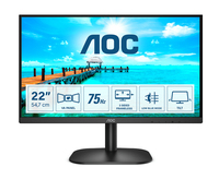 AOC B2 22B2H computer monitor 54,6 cm (21.5") 1920 x 1080 Pixels Full HD LED Zwart