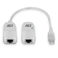 ACT AC6060 cambiador de género para cable USB A RJ-45 Blanco