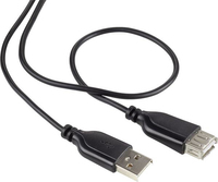 Renkforce RF-4080795 USB kábel 1 M USB 2.0 USB A Fekete
