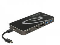 DeLOCK 87773 Notebook-Dockingstation & Portreplikator Kabelgebunden USB 3.2 Gen 1 (3.1 Gen 1) Type-C Schwarz