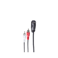 shiverpeaks BS10501 Audio-Kabel 0,2 m DIN (5-pin) 2 x RCA Schwarz