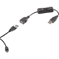 Renkforce RF-3346620 câble USB USB 2.0 0,4 m USB A Mini-USB B Noir