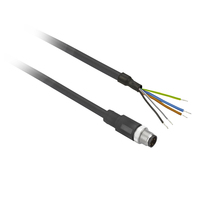 Schneider Electric XZCP1541L05 kabel do czujników i siłowników 0,5 m M12 Czarny