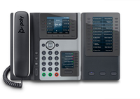 POLY Edge E450 IP Phone and PoE-enabled