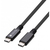 Techly ICOC MUSB40-CMCM08 USB Kabel 0,8 m USB4 Gen 3x2 USB C Schwarz