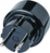 Brennenstuhl 1508520 adapter zasilający/ inwentor Wewnętrzna Czarny