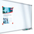 Nobo Pizarra blanca Basic magnética de acero 600x450 mm con marco básico