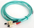 Dätwyler Cables SCD/LCD OM3 1m Glasfaserkabel Türkis