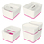 Leitz MyBox Storage tray Rectangular Acrylonitrile butadiene styrene (ABS) Pink, White